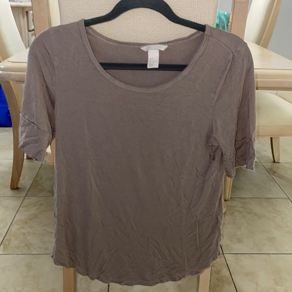 H&M Basic Brown / Gray with short sleeves